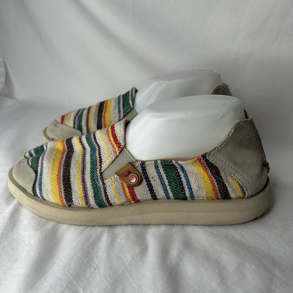 Satorisan Soft Cotton Canvas Suede Slip On Size 41 Multi Color